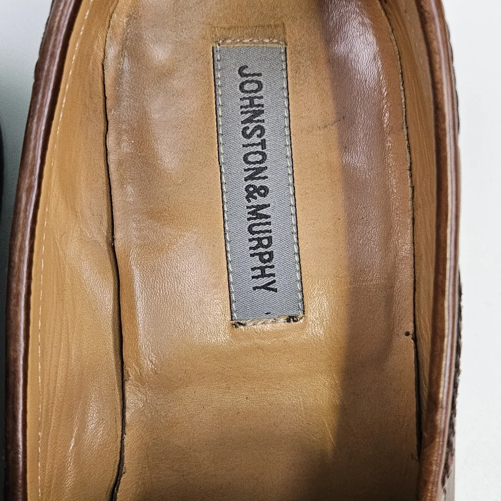 Johnston‎ & Murphy Leather Tassel Loafers Tan Mens Size 10.5M 15-0780 India